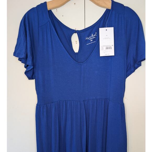 Isabel Blue Maternity Jumpsuit - Picture 2 of 7